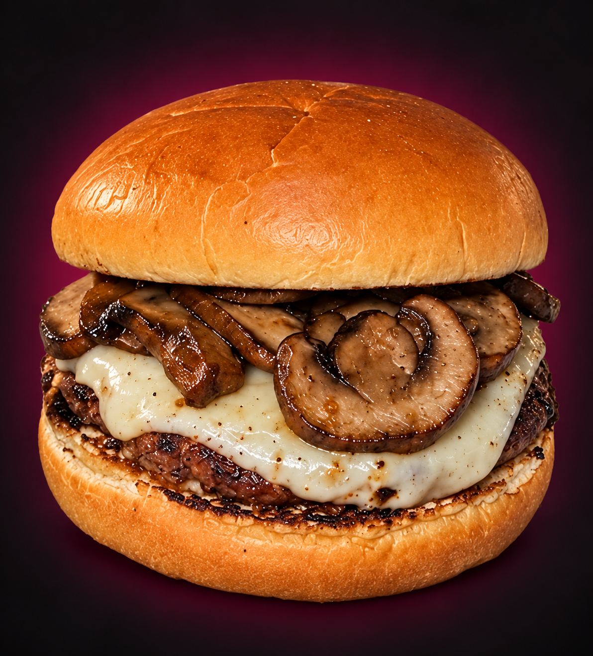 Mushroom Swiss burger